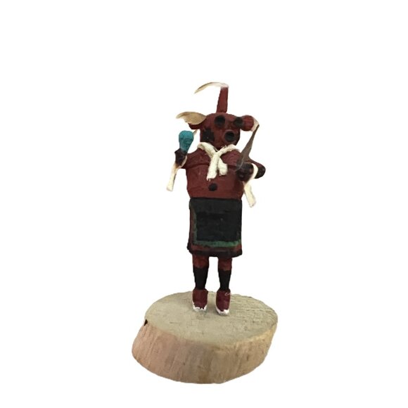 Hand Crafted Other - Handmade Miniature 1.5" (app.) Kachina Doll - "Mudhead"